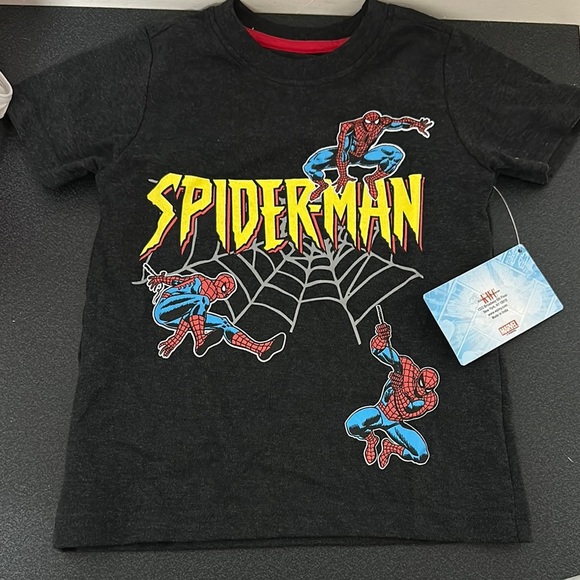 Marvel Spider-Man Black T-Shirt - Picture 1 of 2